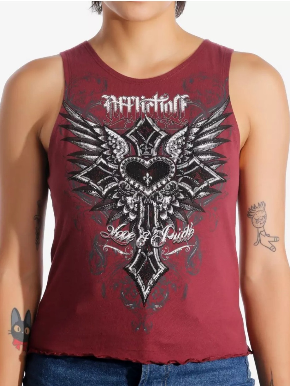 Affliction tank top S NWT